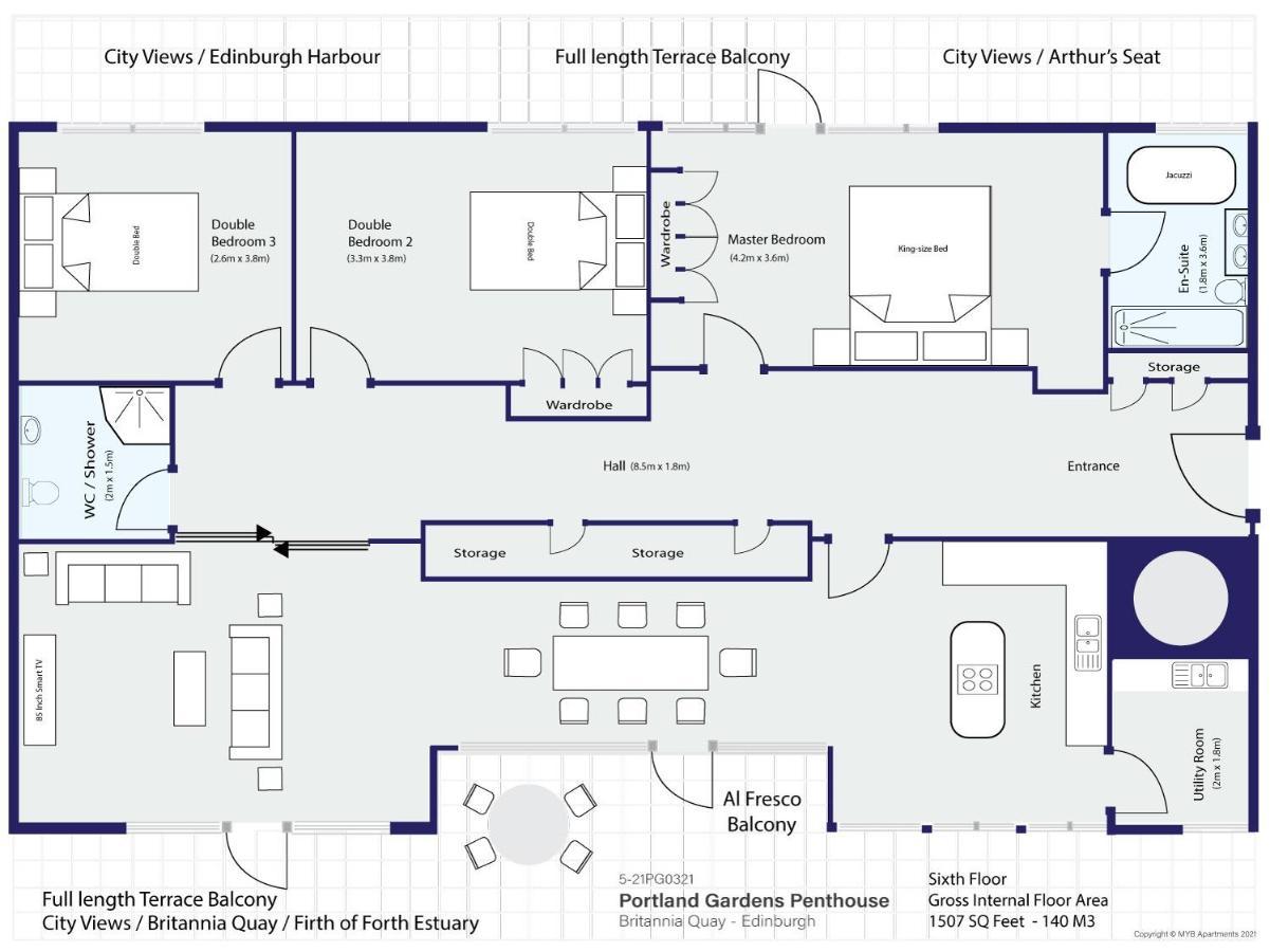Apartmán Britannia Penthouse EDI Exteriér fotografie